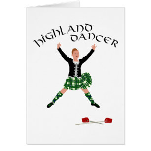 Cartão Dançador de Espadas Escocês - Ghillie Callum