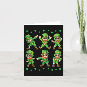 Cartão Dançando Leprechauns Dia de São Patrício Meninos M