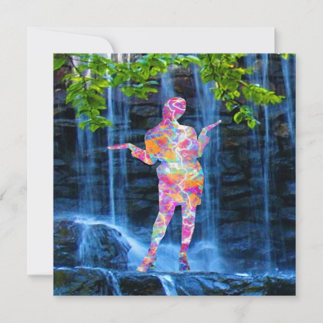 Cartão Dançar com a Natureza (Frente)