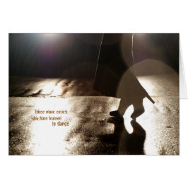 Cartão Dançar sem um parceiro
