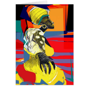Cartão Dançarina de candombe