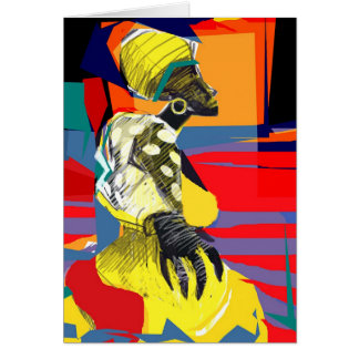 Cartão Dançarina de candombe