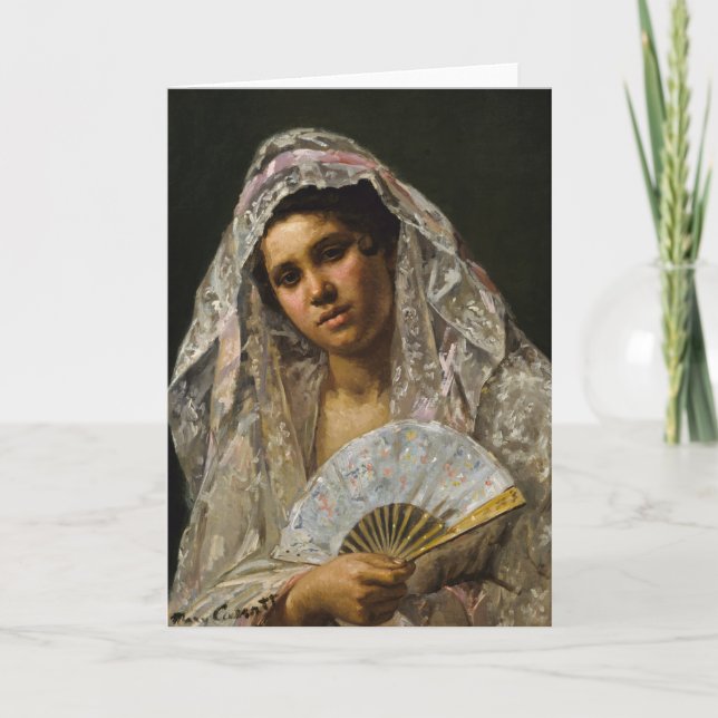 Cartão Dançarina Espanhola | Mary Cassatt (Frente)