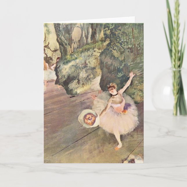 Cartão Dançarina tomando Arco - Edgar Degas - 1878 (Frente)