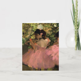 Cartão Dançarinas em Rosa