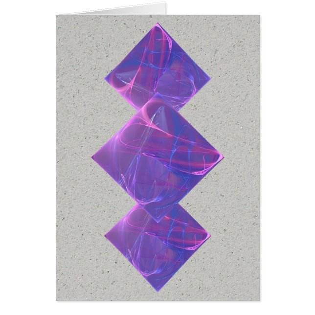 Cartão Dançarinas Luzes Fractais (Frente)