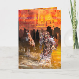 Cartão Dançarino Americano Nativo ROLLING THBLIING