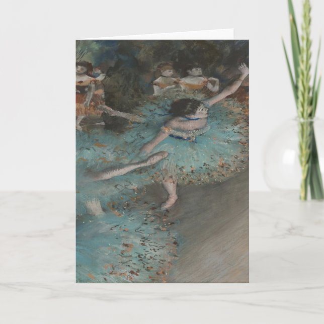 Cartão Dançarino Balançando em Degas (Frente)