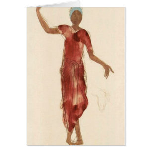 Cartão Dançarino c1906 do Cambodia de Rodin do ~ das
