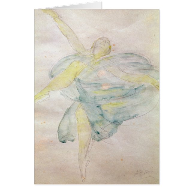Cartão Dançarino com véus (Frente)