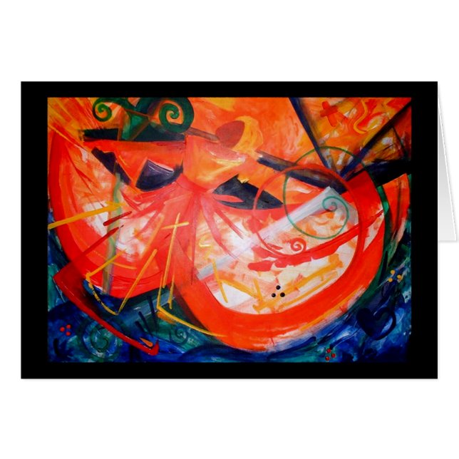 Cartão Dançarino da tempestade (Frente Horizontal)