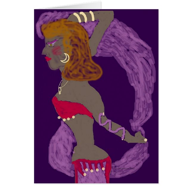 Cartão Dançarino de barriga 1: Santamente (Frente)