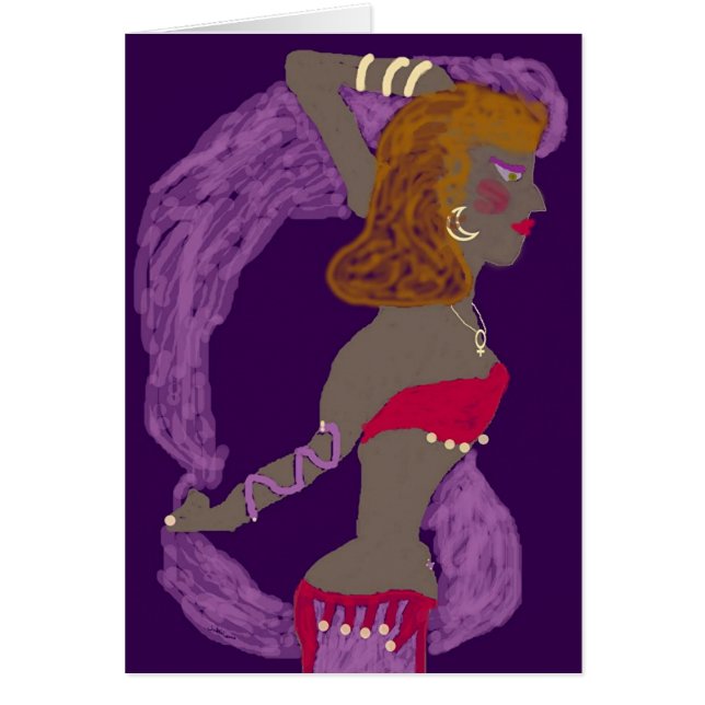 Cartão Dançarino de barriga 2: Santamente (Frente)