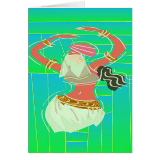 Cartão Dançarino de barriga exótico