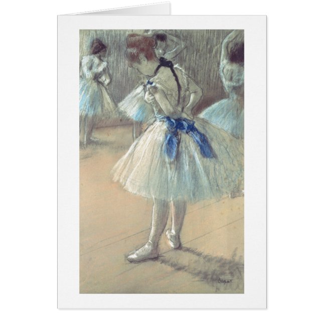 Cartão Dançarino de Edgar Degas | (Frente)