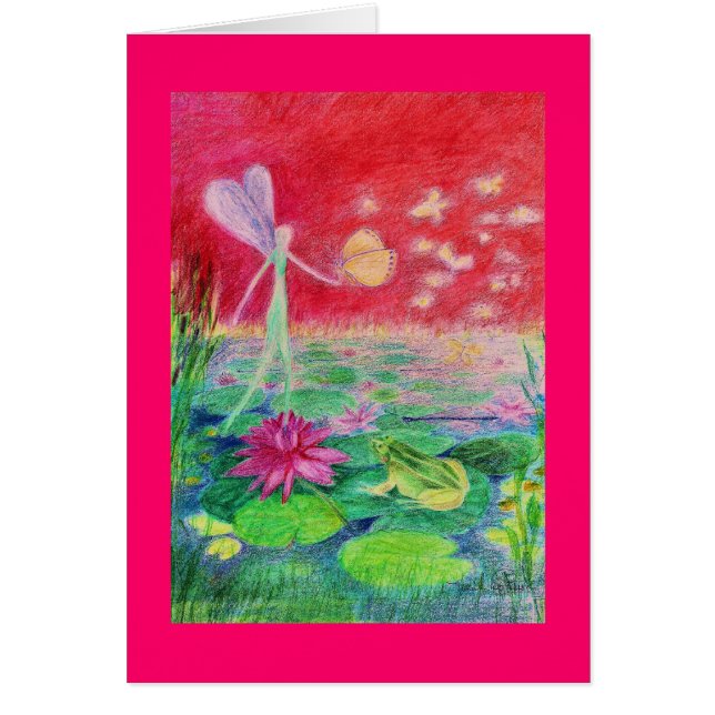 Cartão Dançarino de Waterlely (Frente)