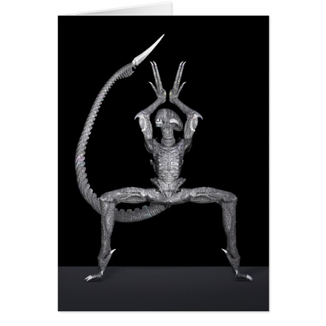 Cartão Dançarino do balé do Espaço Exterior (Frente)