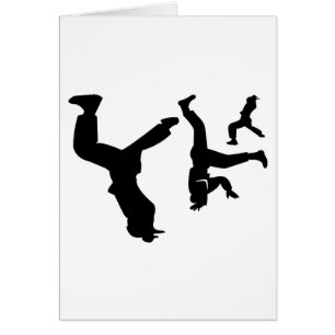 Cartão dançarino do hip-hop