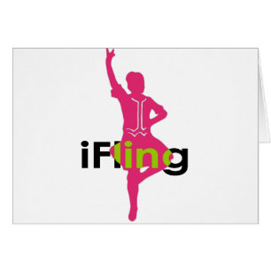 Cartão dançarino iFling das montanhas