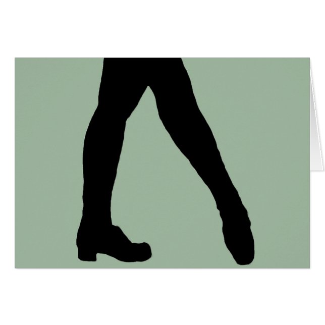 Cartão Dançarino irlandês (Frente Horizontal)