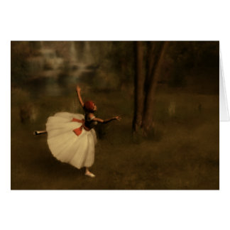 Cartão Dançarino no jardim