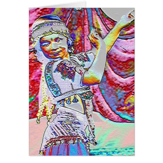 Cartão Dançarino pequeno (Frente)