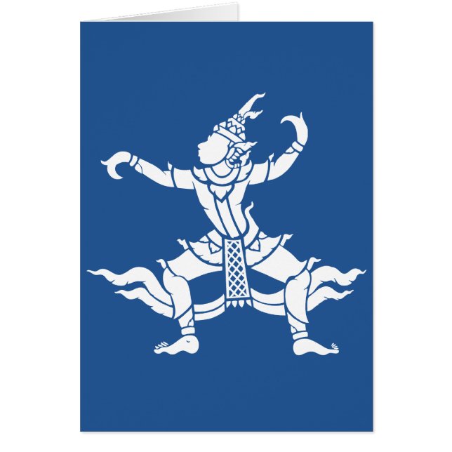 Cartão Dançarino Tailandês ⚠ Sinal da Tailândia ⚠ (Frente)