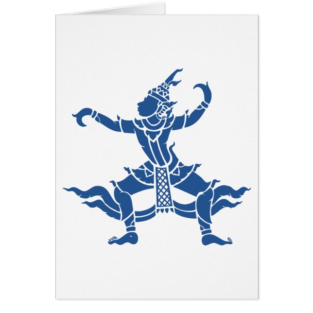 Cartão Dançarino Tailandês ⚠ Sinal ⚠ Tailândia (Frente)