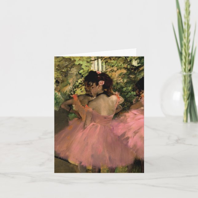 Cartão Dançarinos a rosa (Frente)