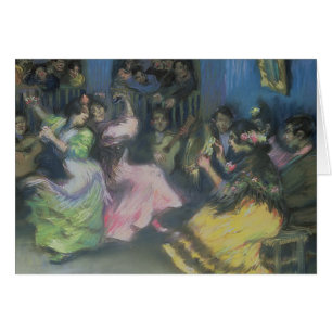 Cartão Dançarinos aciganados espanhóis, 1898