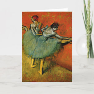Cartão Dançarinos do Barre - Edgar Degas - 1888