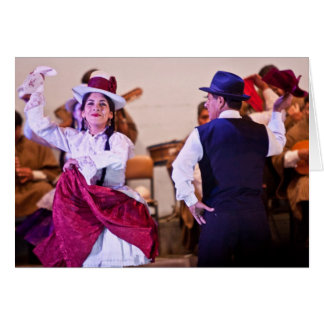 Cartão Dançarinos nativos em Cusco 2
