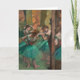 Cartão Dançarinos, Rosa e Verde | Edgar Degas
