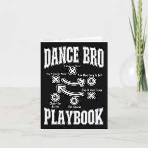 Cartão Dance Brother Playbook Comp Engraçado Dançando Org