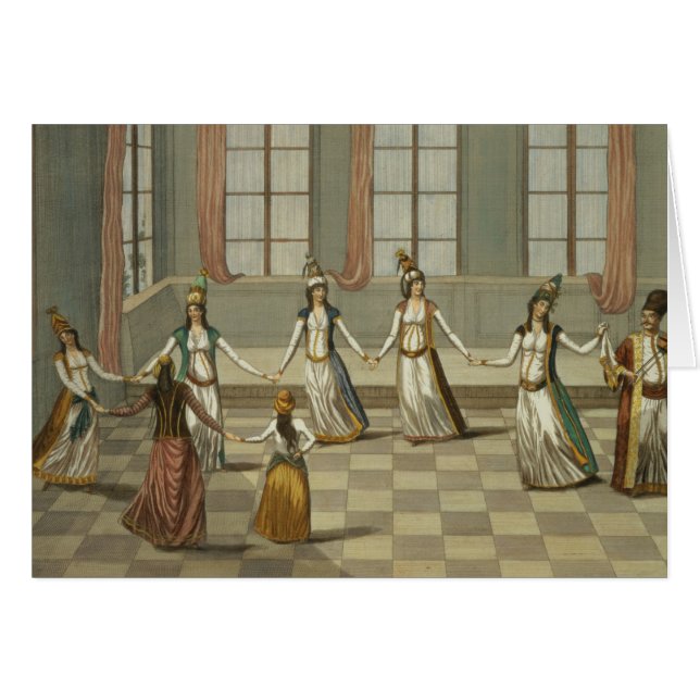 Cartão Dance de que é elegante com as mulheres gregas (Frente Horizontal)