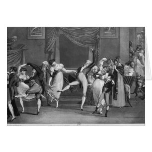Cartão Dance mania, 1809