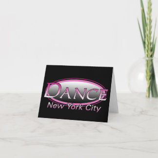 Cartão Dance New York City Logo BLANK Note Card