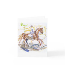 "Dance" note cards.  Horse and Rider watercolor