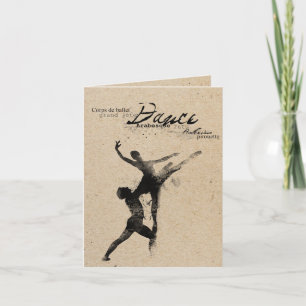 Cartão danced stamped card