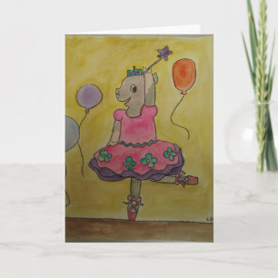 Cartão Danceing Pig Greetingcard
