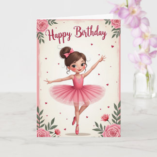 Cartão Dancer Girls Birthday Card