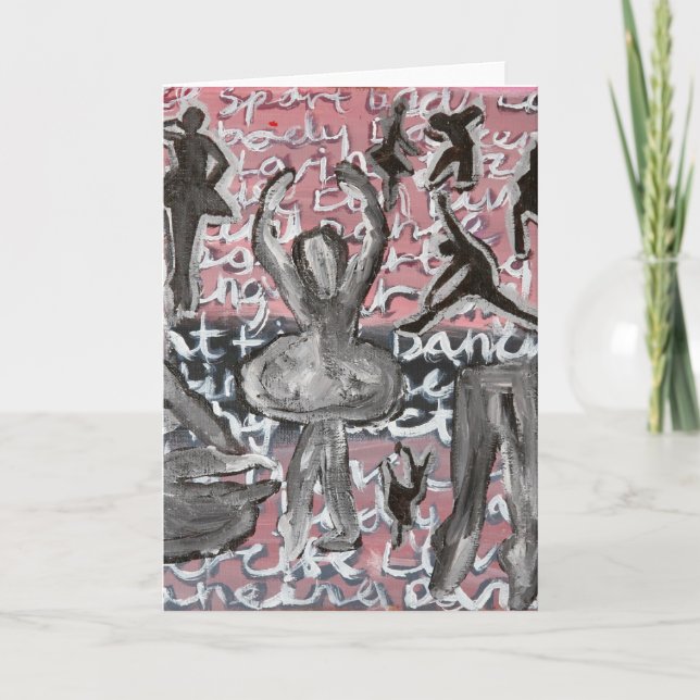 Cartão Dancers Birthday (Frente)