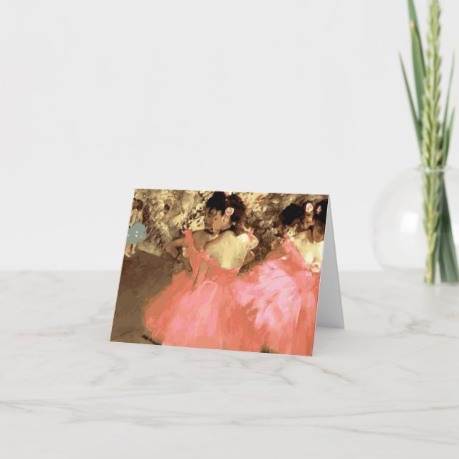 Cartão Dancers in Pink by Degas Notecard (Frente)