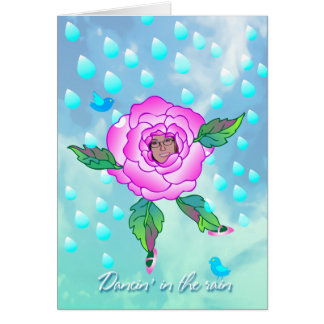 Cartão Dancin na chuva