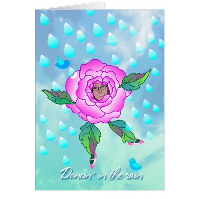 Cartão Dancin na chuva (Frente)