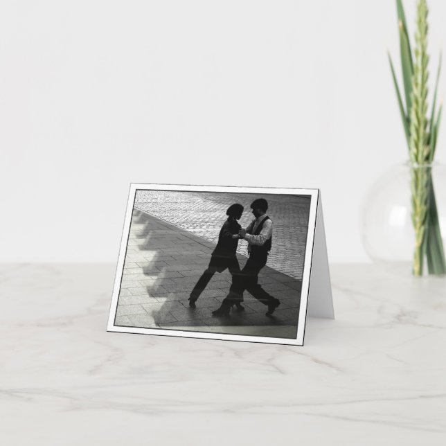 Cartão Dancing Couple Notecard (Frente)