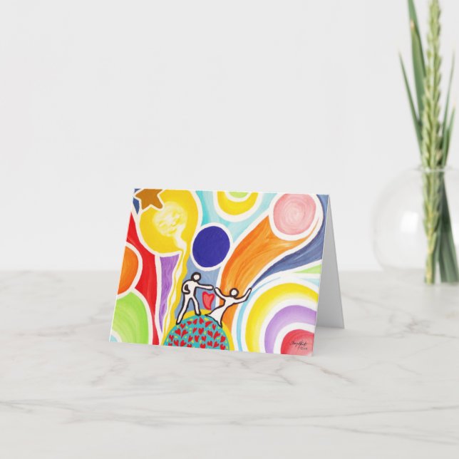 Cartão Dancing On Moonbeams (Frente)