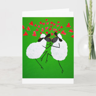 Cartão Dancing Sheep Greeting Card