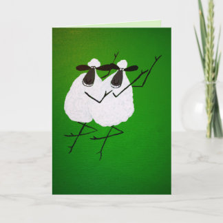 Cartão Dancing Sheep Greeting Card