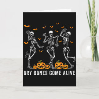 Cartão Dancing Skeleton Dry Bones Come Alive Christian Ha
